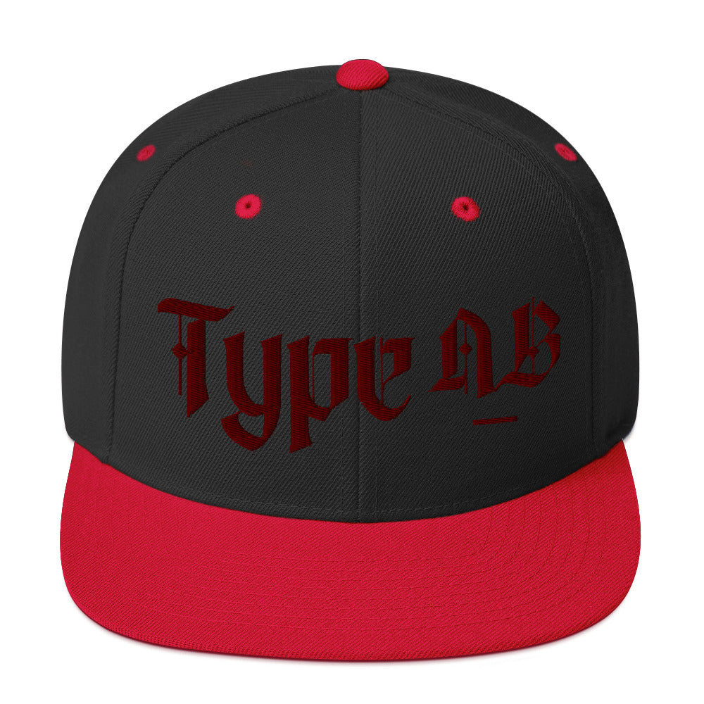 Type AB Negative Snapback Hat