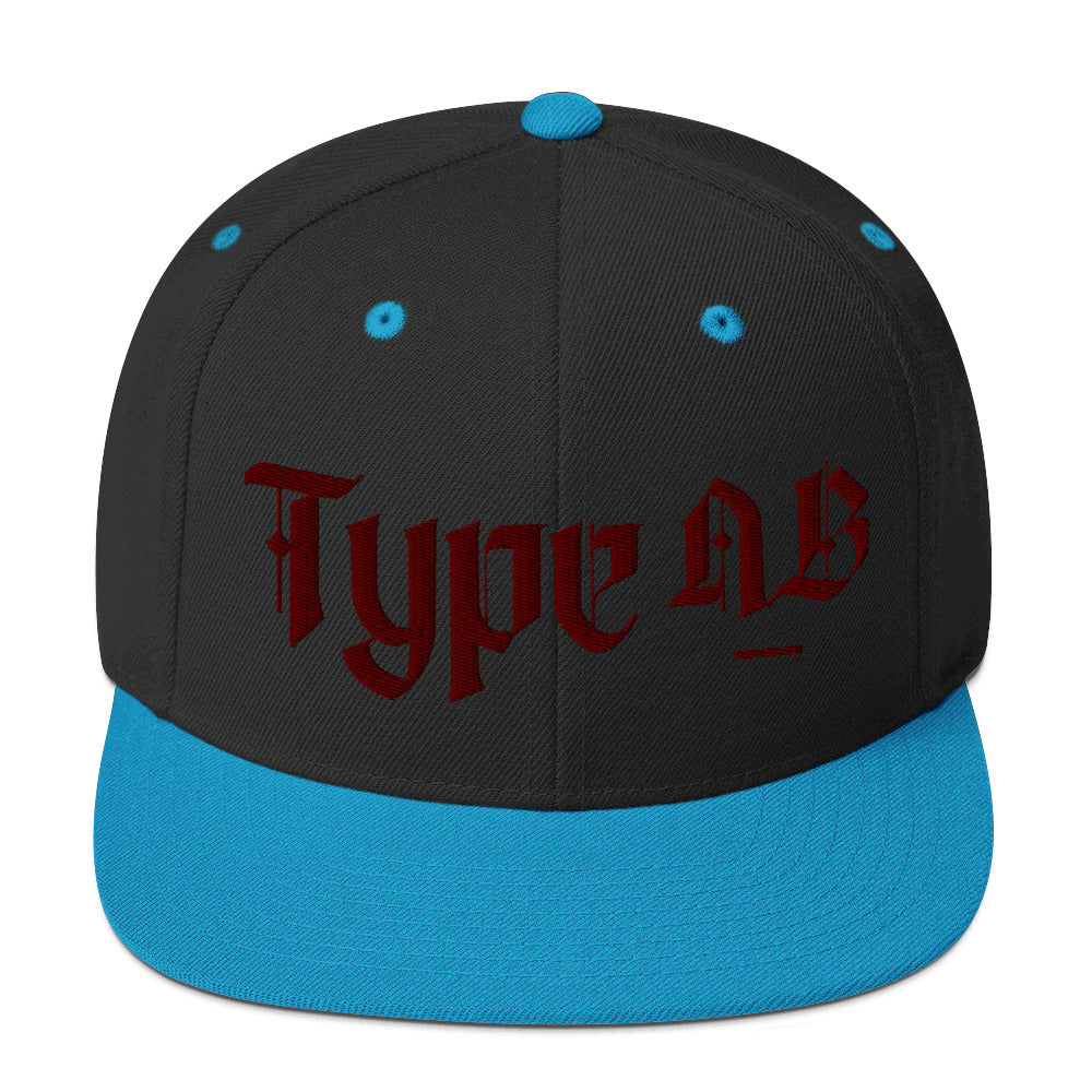 Type AB Negative Snapback Hat