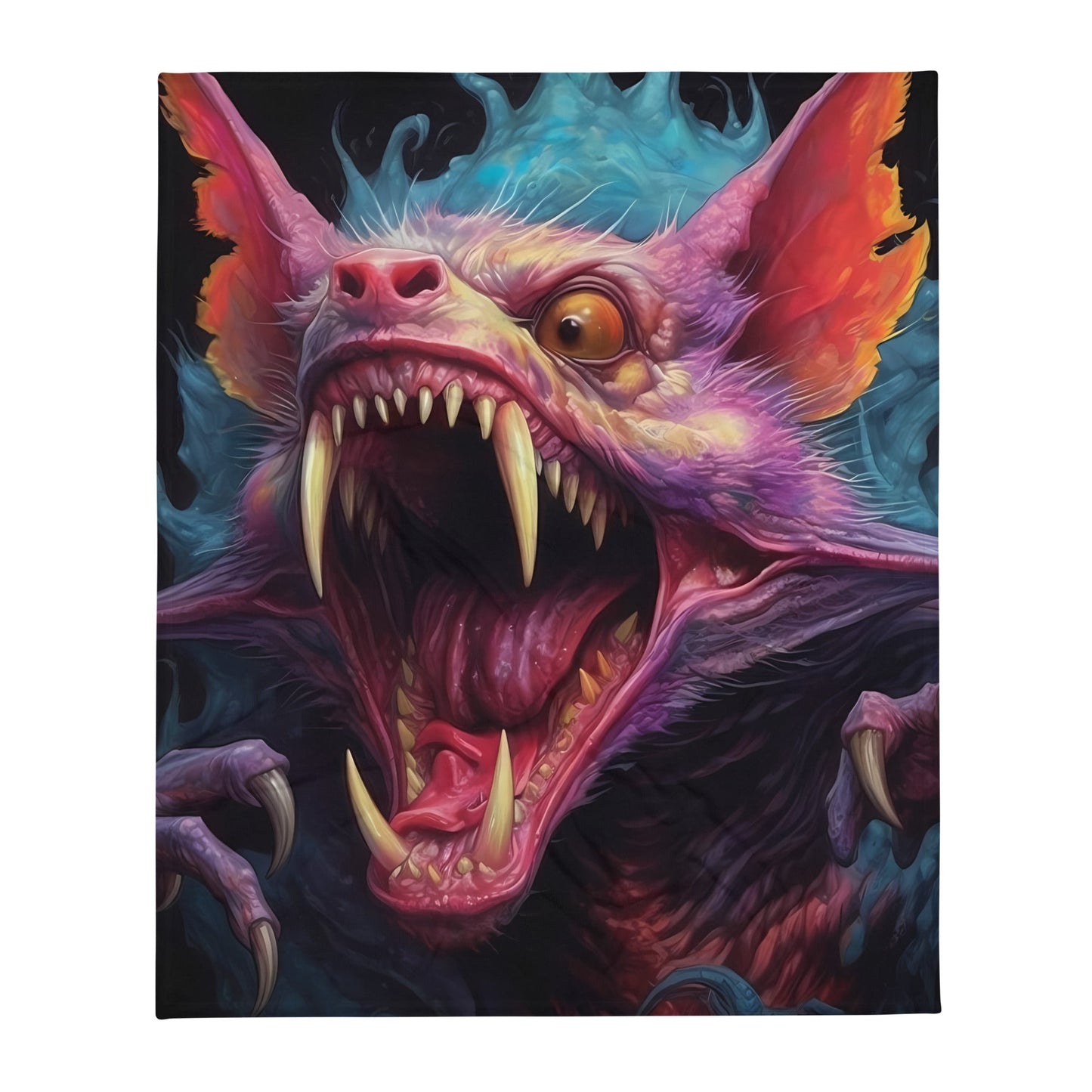 VK Mad Bat Throw Blanket - Vampyre Kollective